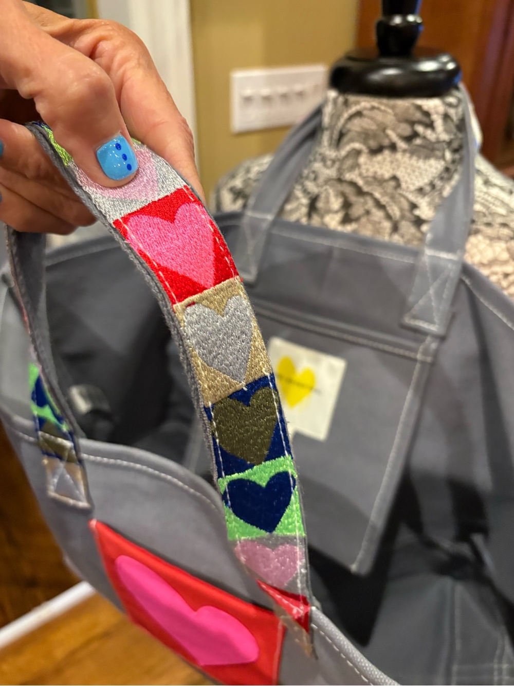 Kerri Rosenthal Love All Over Tote Bag - Picture 8 of 11